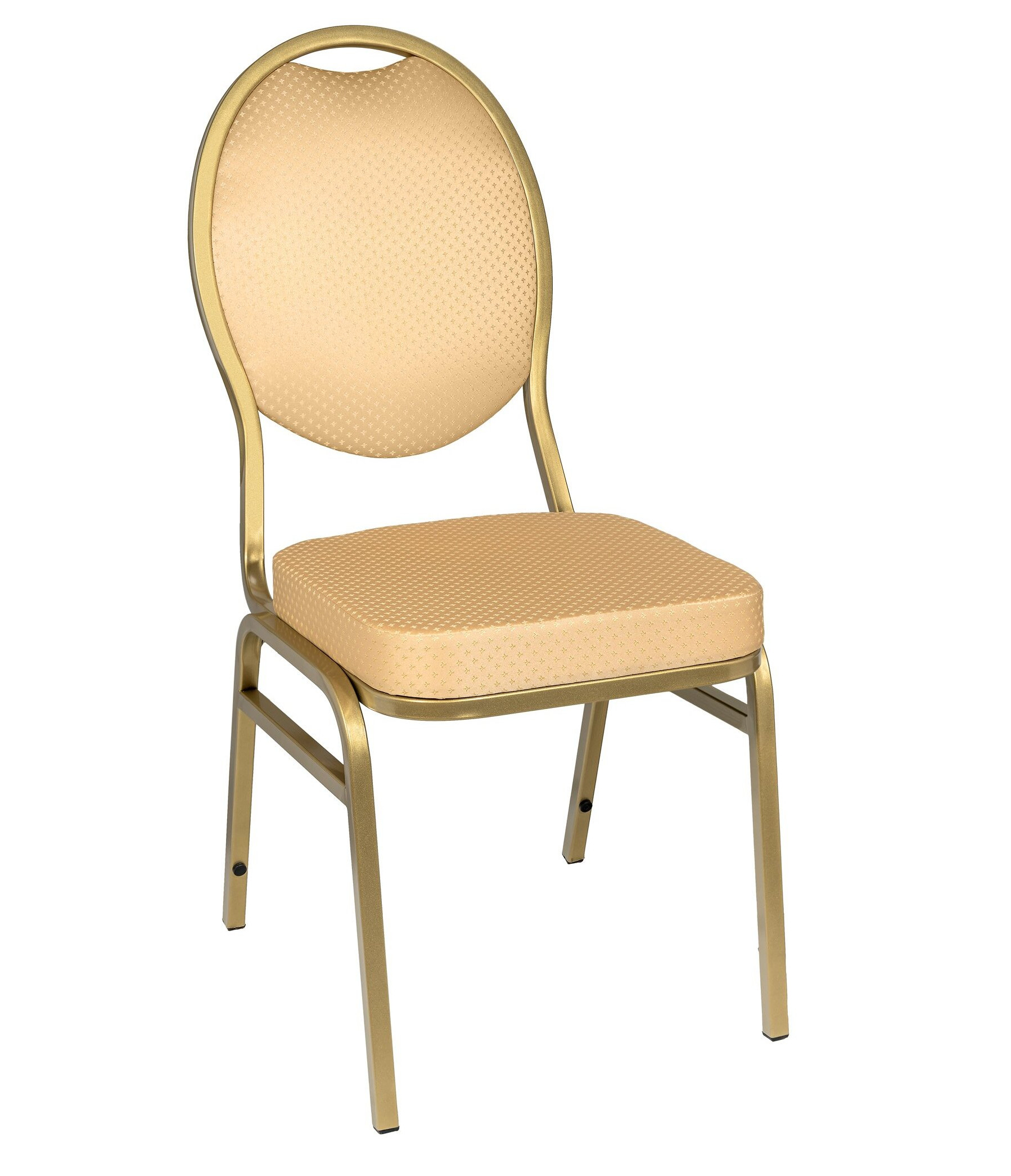 Банкетный стул Квин 20мм золотой, бежевый трон